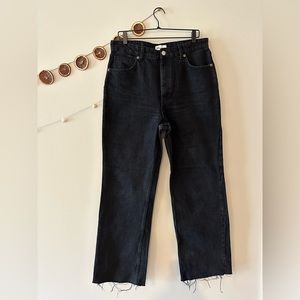 Zara straight/wide leg black jean. No rips, great condition.